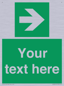 Custom Arrow Right Sign